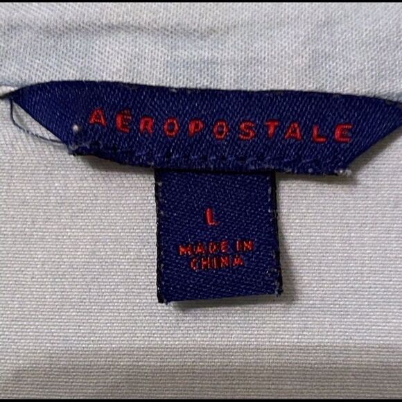 Aeropostale Demin button down Shirt size Large - Picture 2 of 2